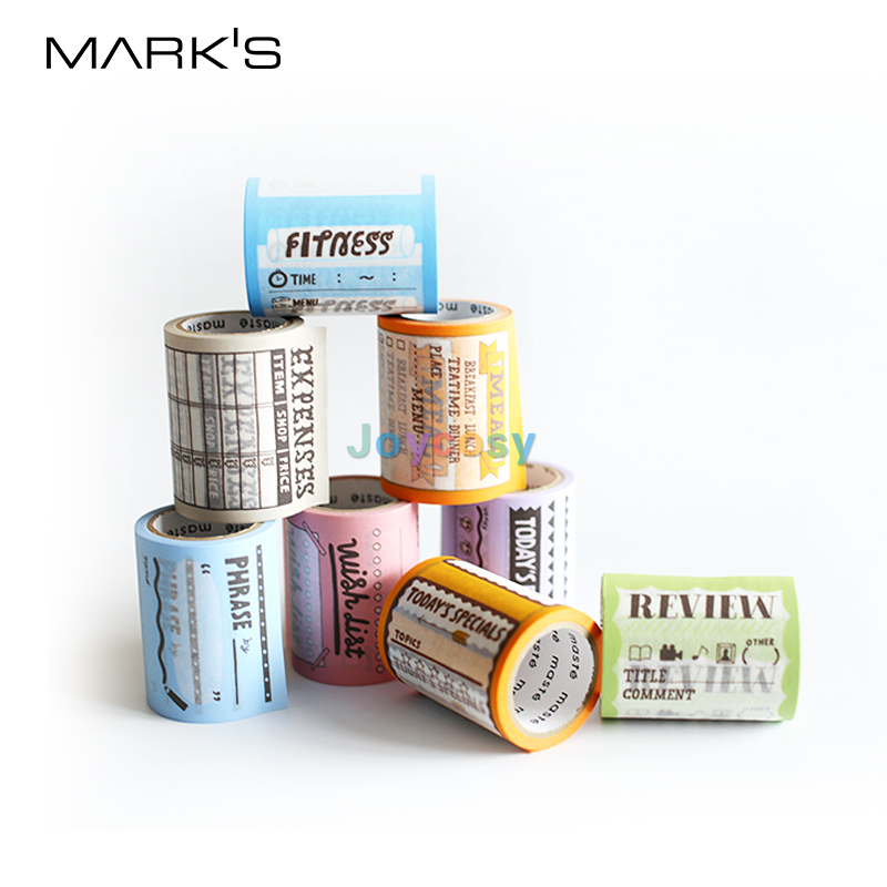 MARKS Maste Perforated Planner Washi Tape for Dia..